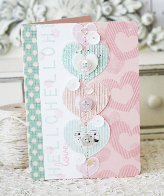 Papertrey Ink Supplies Used:<br />
Stamps:<br />
Hello There<br />
Ink:<br />
Aqua Mist,...