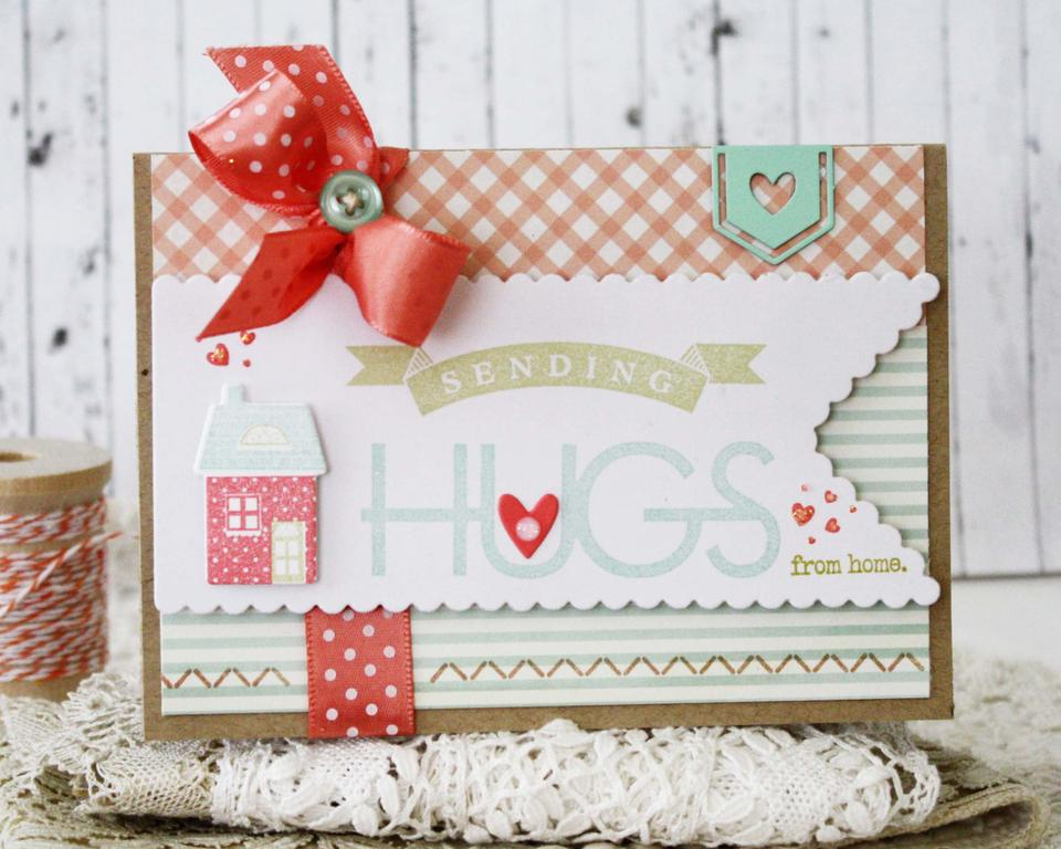 Papertrey Ink Supplies Used:<br />
Stamps:<br />
Big Hugs, Tinsel &amp; Tags House Additions,...