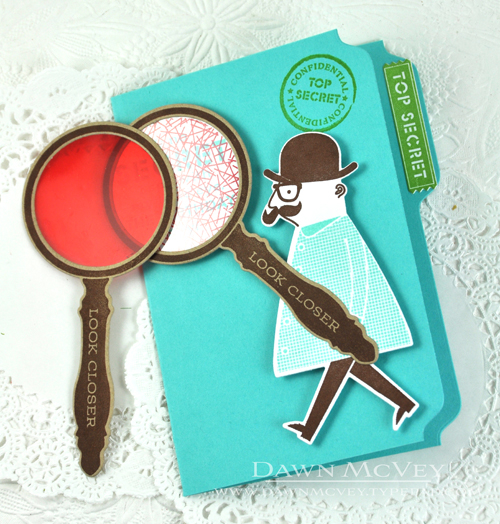 Paper: stamper&#039;s select white, kraft, hawaiian shores<br />
Stamps: Secret Agent<br />...