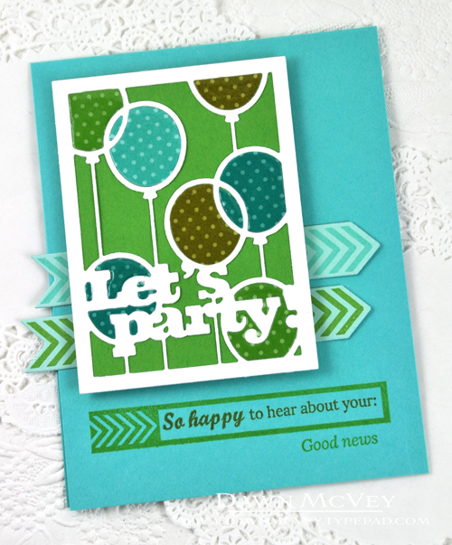 Paper: Stamper&#039;s select white, new leaf, bitty dot - tropical teal, new leaf, ripe avocado,...
