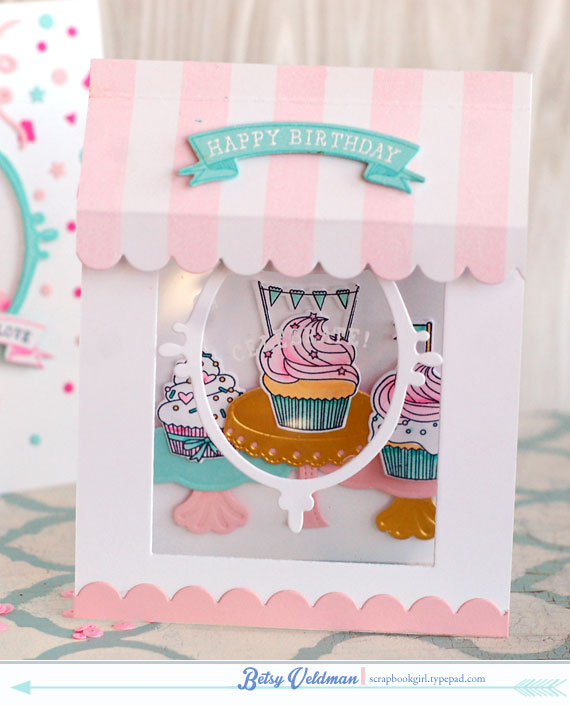 ink: versamark, memento tuxedo, pigment pink (non Papertrey)<br />
cardstock:  stamper&#039;s...