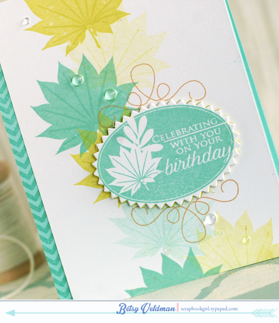stamps: 2015 birthday tags, stitched swirls, leave it be, happy notes (chevron border)<br />...