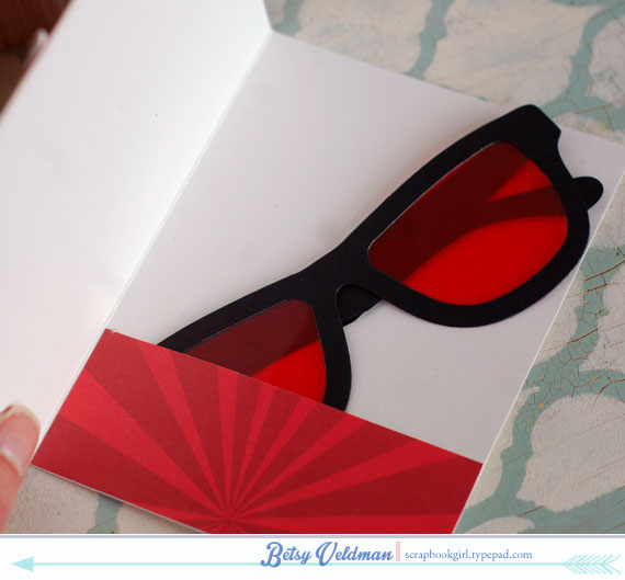 stamps: secret agent<br />
ink: tropical teal, pure poppy, true black, versamark<br />...