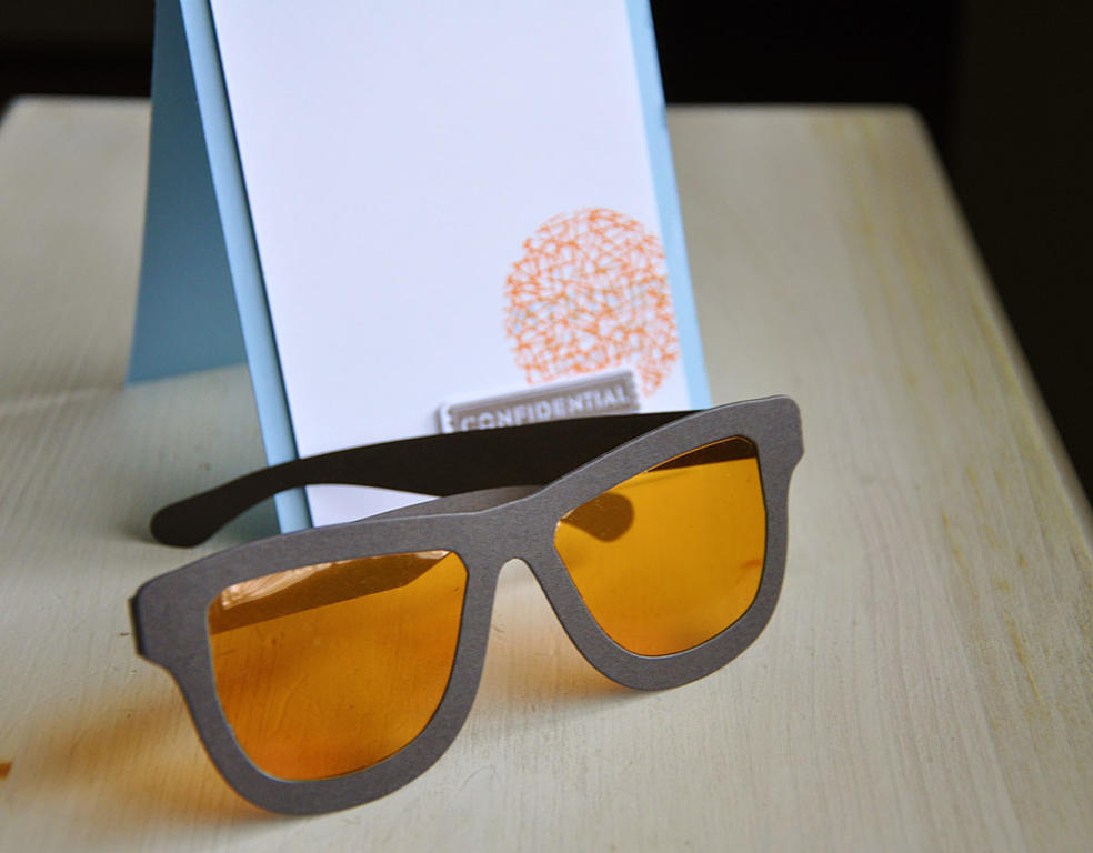 Stamps: Secret Agent<br />
Ink: smokey shadow, orange zest and spring rain<br />
Cardstock:...