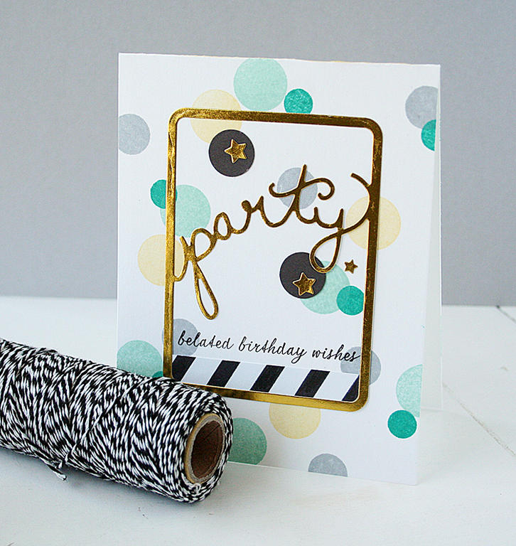 STAMPS: Keep It Simple: Belated Birthday, Polka Dot Basics III, <br />
Background Basics: Super...