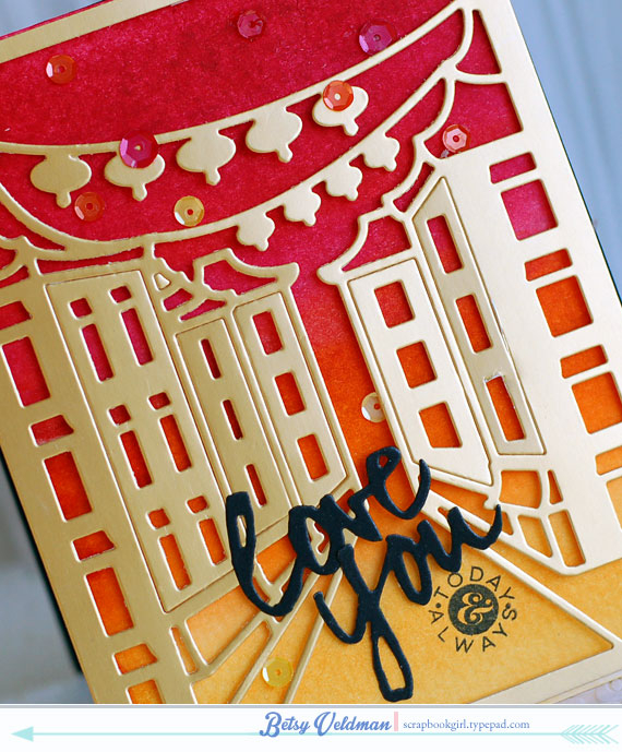 stamps: cable gram<br />
ink: pure poppy, orange zest, summer sunrise, true black<br />...