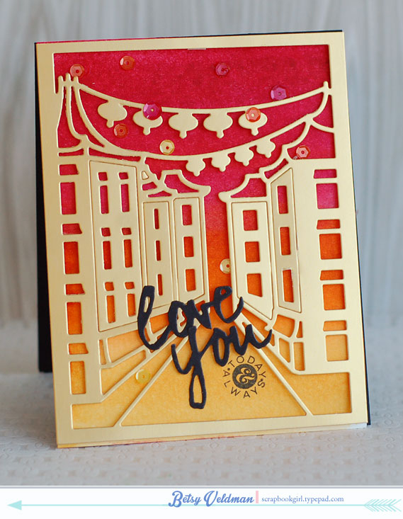 stamps: cable gram<br />
ink: pure poppy, orange zest, summer sunrise, true black<br />...