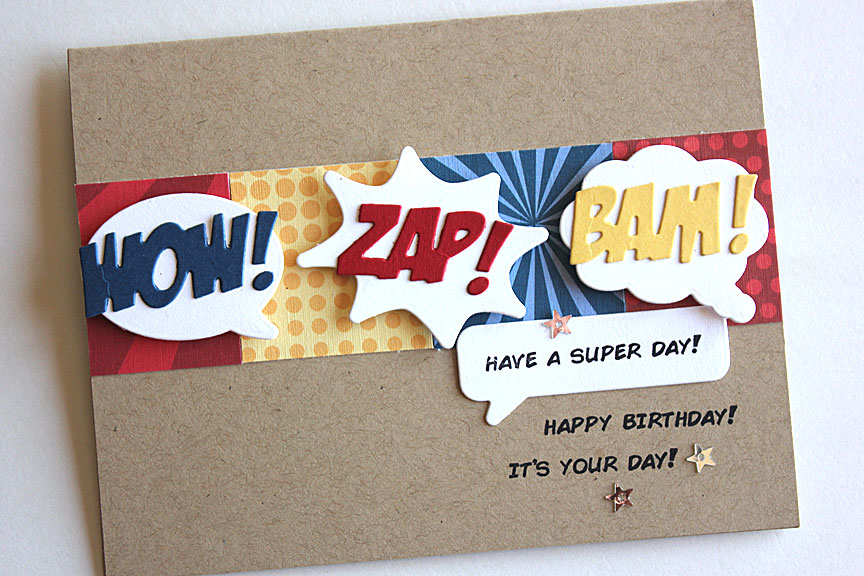 size: 5 1/2&quot; x 4 1/4&quot;<br />
<br />
stamps: Zappy Birthday<br />
<br />
ink: True...