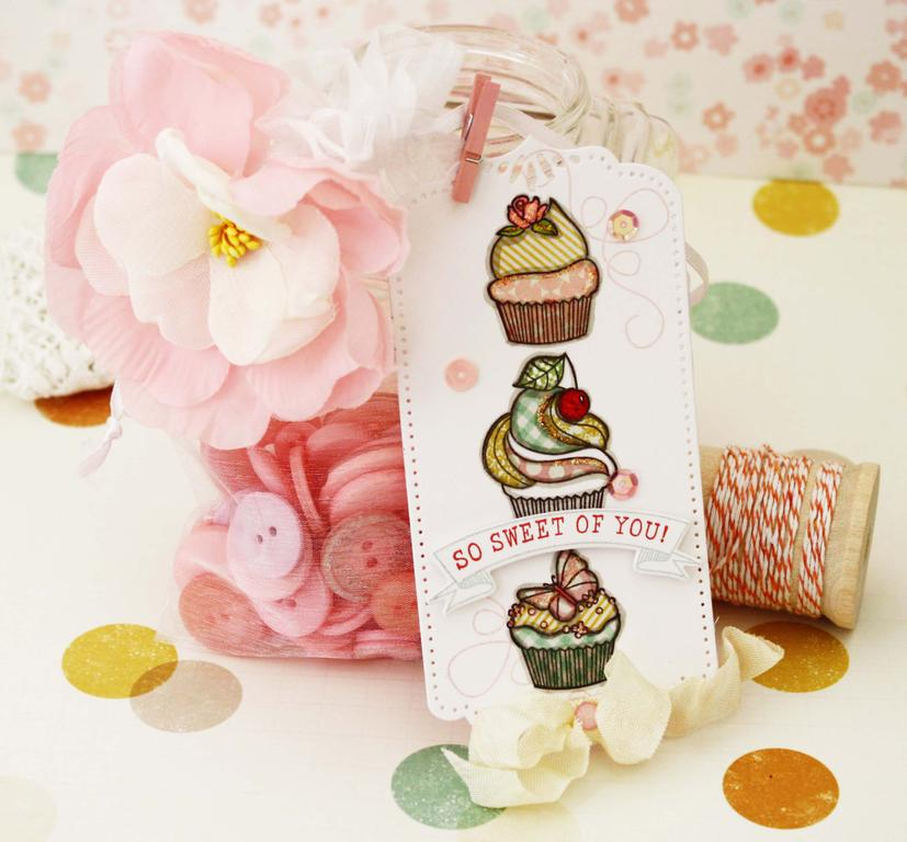 Papertrey Ink Supplies Used:<br />
Stamps:<br />
Baker&#039;s Dozen and Stitched Swirls<br />...