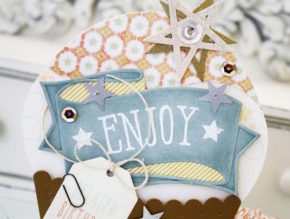 Papertrey Ink Supplies Used:<br />
Stamps:<br />
Layered Banner Banter, Stitched Swirls, and...