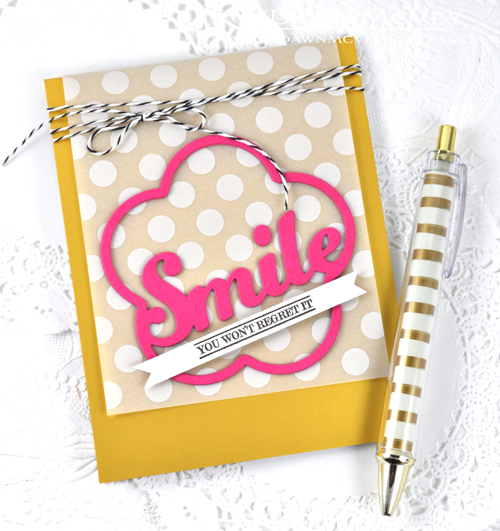Paper: white linen, raspberry fizz, luxe gold card stock, polka dot vellum<br />
Stamps:...