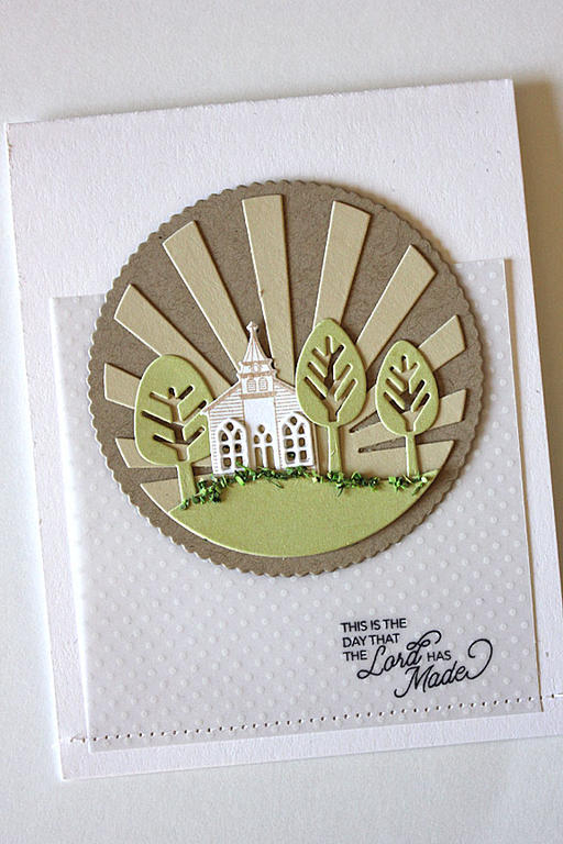 size: 4 1/4&quot; x 5 1/2&quot;<br />
<br />
stamps: Petite Places: Church<br />
<br />
ink:...
