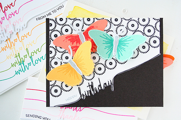 STAMPS: Beautiful Butterflies, Beautiful Butterflies Layers, <br />
Swoosh, Background Basics:...