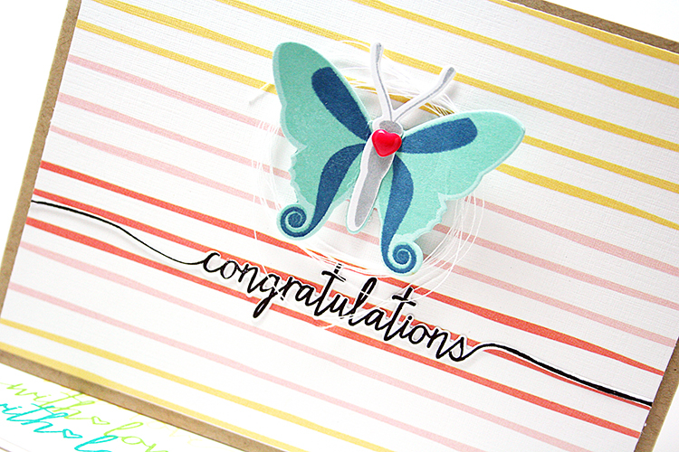 STAMPS: Swoosh, Beautiful Butterflies, Beautiful Butterflies Layers<br />
INK: True Black, Aqua...