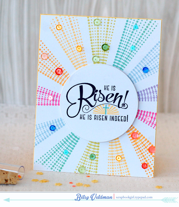 stamps: easter alleluias, hello sunshine<br />
ink: summer sunrise, hibiscus burst, harvest...