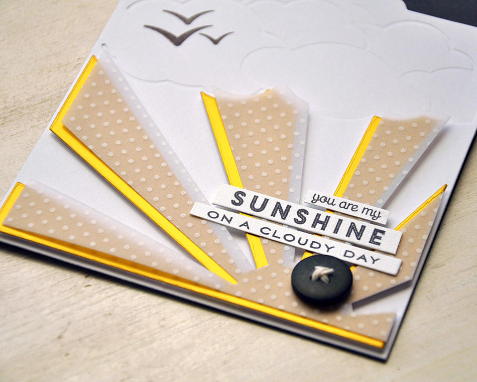 Stamps: Blue Skies<br />
Ink: Smokey Shadow<br />
Cardstock: Smokey Shadow, Luxe Gold and...