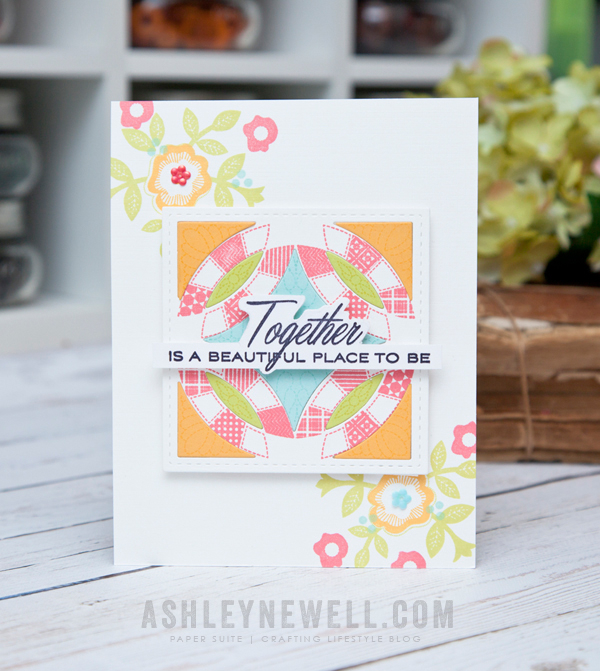 Supplies<br />
<br />
Stamps: Quilted: Spring<br />
Ink: True Black, Berry Sorbet, Simply...