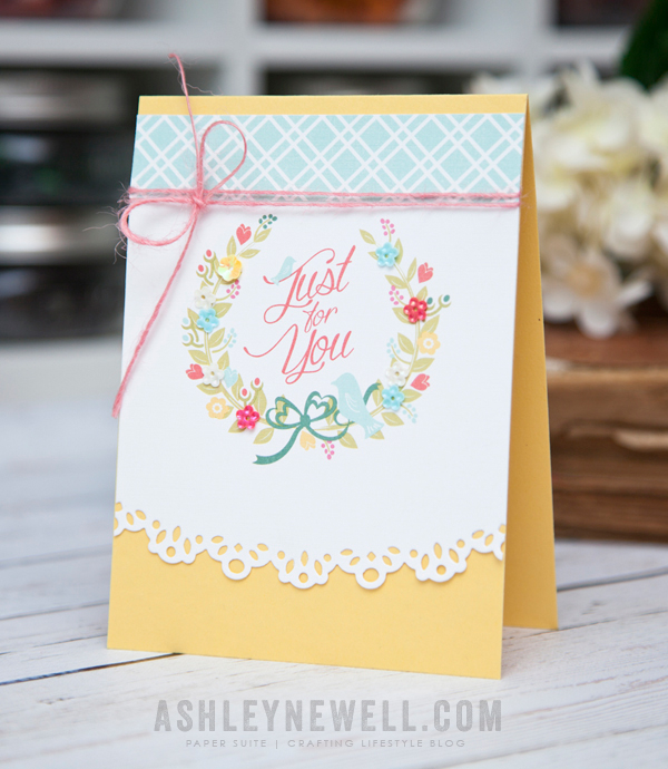 Supplies<br />
<br />
Cardstock: Harvest Gold<br />
Patterned Paper: Lovely Laurels<br />...