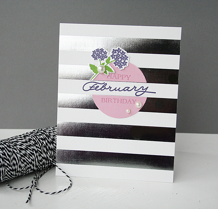 STAMPS: Monthly Moments: Year Round Mini, Bitty Bouquets<br />
INK: Plum Pudding, New Leaf,...
