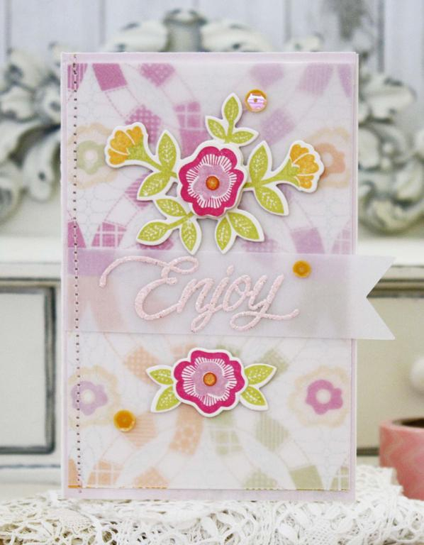 Papertrey Ink Supplies Used:<br />
Stamps:<br />
Quilted:  Spring and Bitty Bouquets<br />...