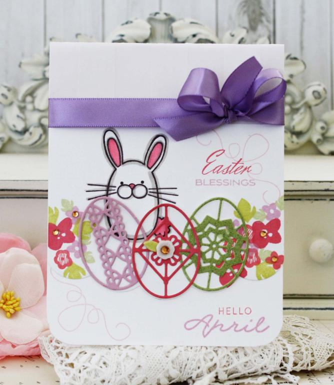 Papertrey Ink Supplies Used:<br />
Stamps:<br />
Etched Easter Eggs, Monthly Moments:  Year...