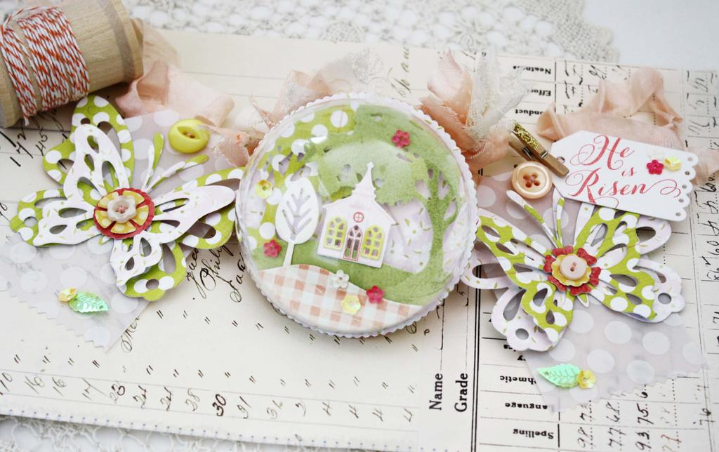 Papertrey Ink Supplies Used:<br />
Stamps:<br />
Petite Places:  Church and Easter...
