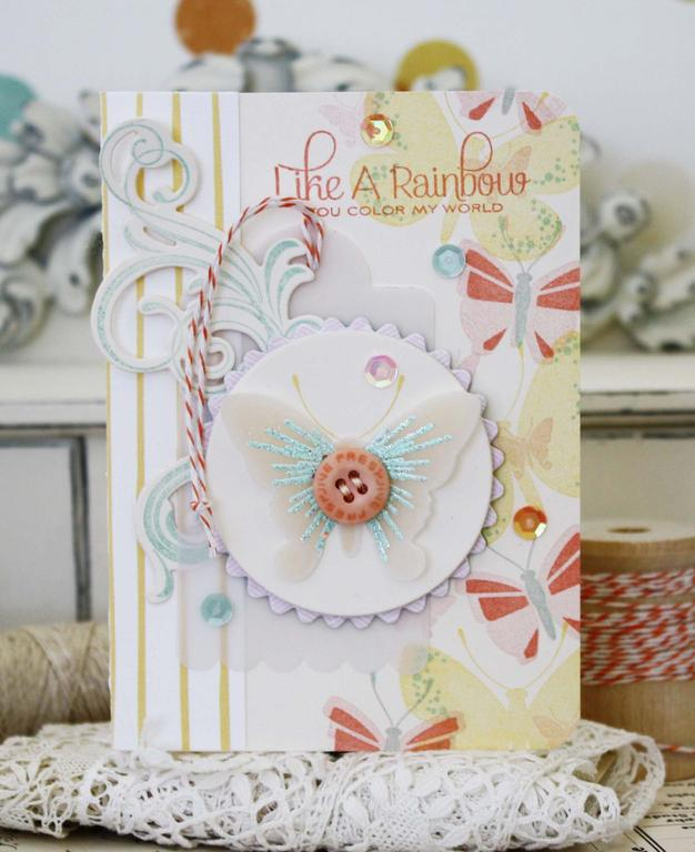 Papertrey Ink Supplies Used:<br />
Stamps:<br />
Beautiful Butterflies and Layers, Fancy...