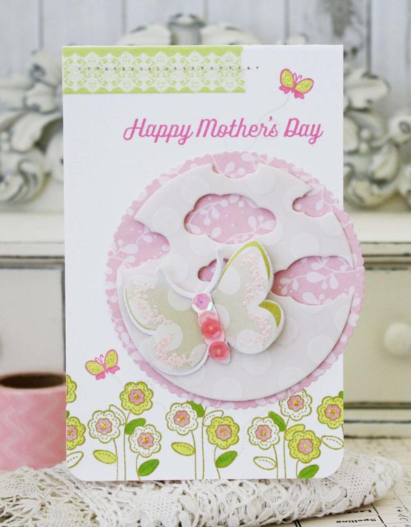 Papertrey Ink Supplies Used:<br />
Stamps:<br />
Beautiful Butterflies and Layers, Sweet...