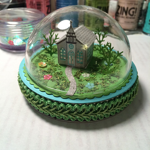 Petite Pieces Church jar topper.