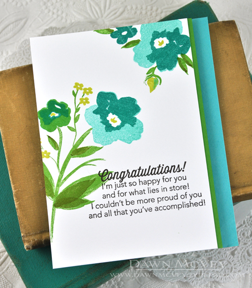 Paper: stamper&#039;s select white, new leaf, hawaiian shores<br />
Stamps: Brushed Blooms,...