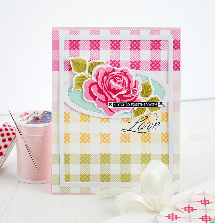 STAMPS: Background Basics: Super Gingham, Chicken Scratch, The Sweet Life, Festival of Lights<br...