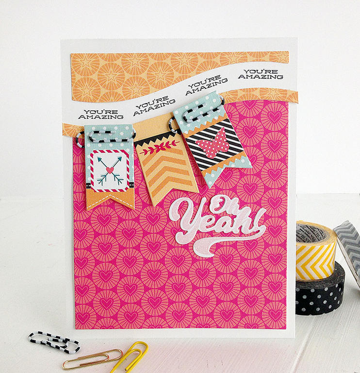 STAMPS: Make It Market Mini Kit: Clipsters<br />
INK: True Black, Sweet Blush<br />
PAPER:...