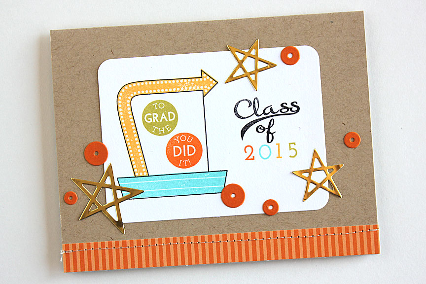 size: 5 1/2&quot; x 4 1/4&quot;<br />
<br />
stamps: Retro Style Graduation<br />
<br />...