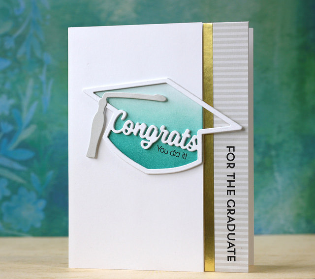 stamps: enclosed: graduate, keep it simple graduation, tucked in: congratulations<br />
ink:...