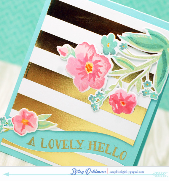 stamps: sentiment splits, brushed blooms<br />
ink: berry sorbet, sweet blush, aqua mist,...