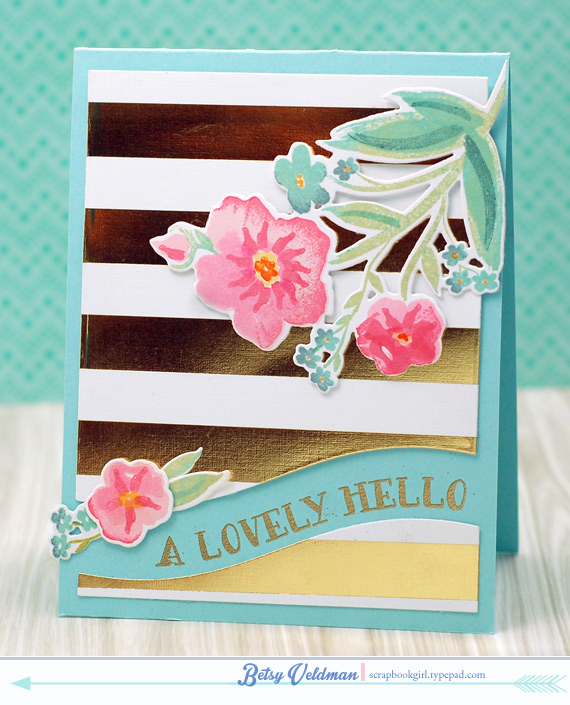 stamps: sentiment splits, brushed blooms<br />
ink: berry sorbet, sweet blush, aqua mist,...