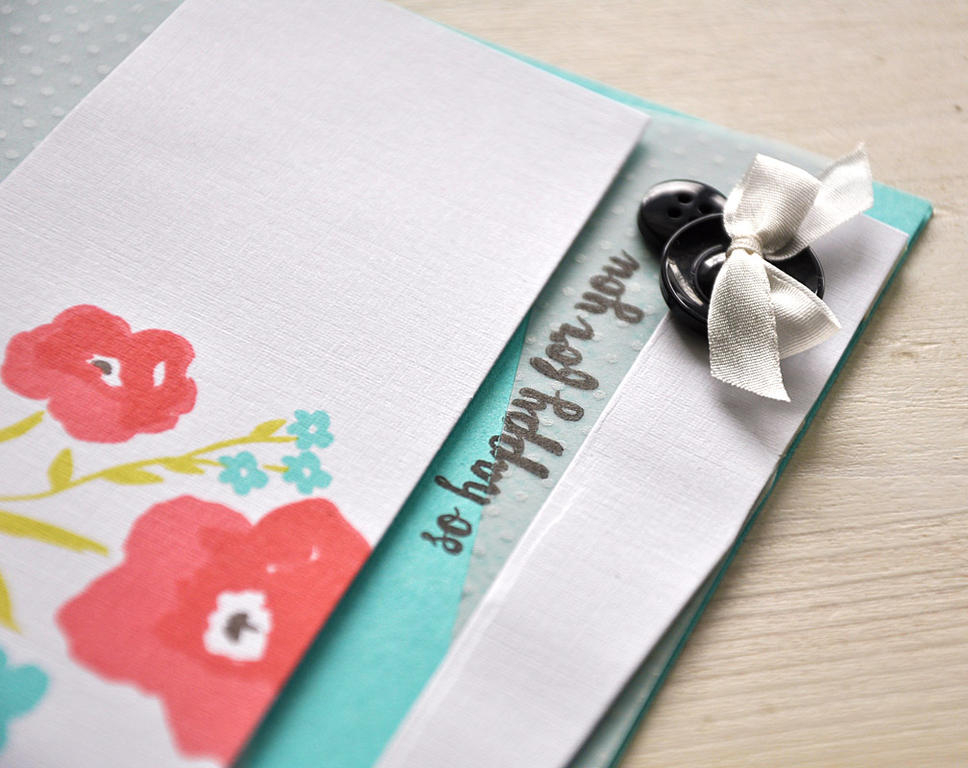 Brush Stroke Thank You Card Detail