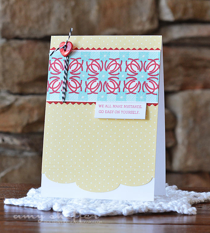 Stamps: Chicken Scratch, Background Basics: Super Gingham<br />
Dies: Edgers #3<br />
Ink:...