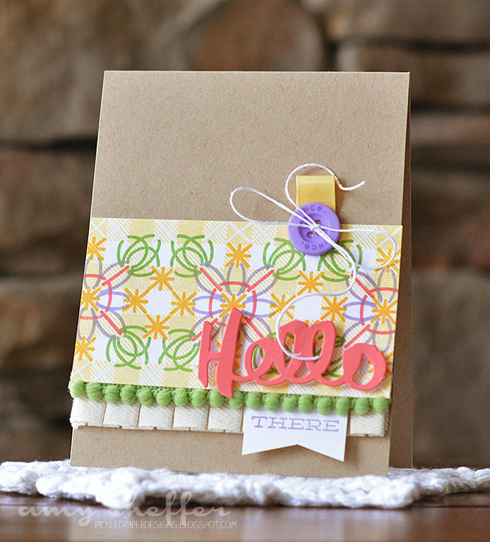 Stamps: Chicken Scratch, Background Basics: Super Gingham, Noted<br />
Dies: Noted<br />
Ink:...