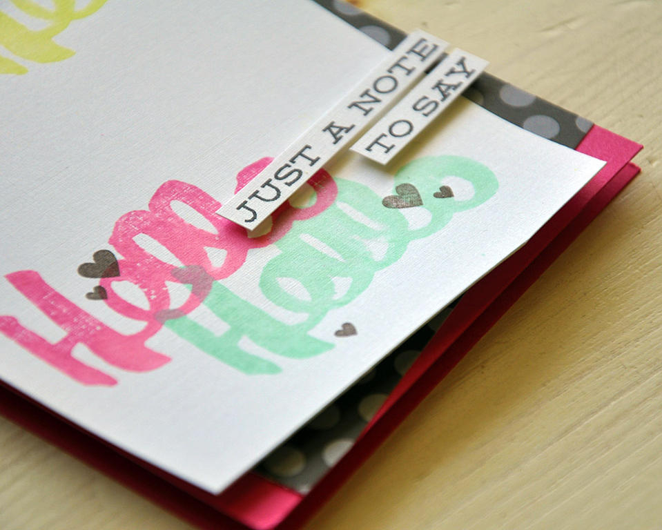 Just A Note Card Detail