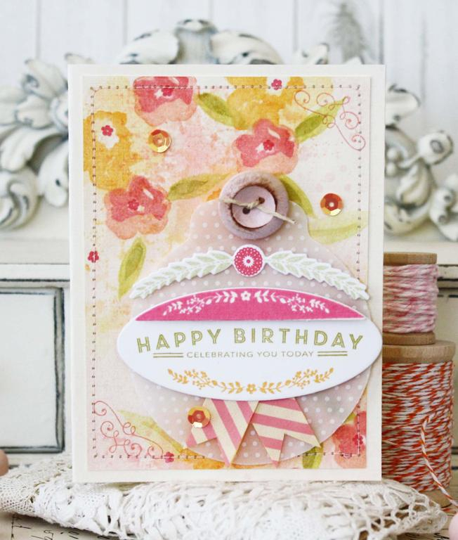 Papertrey Ink Supplies Used:<br />
Stamps:<br />
Brushed Blooms and You&#039;ve Been Framed:...