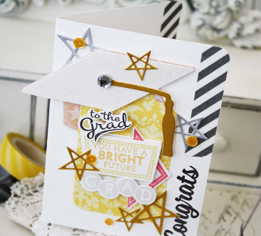 Papertrey Ink Supplies Used:<br />
Stamps:<br />
Enclosed:  Graduate, Retro Style Graduation,...