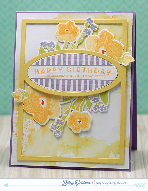 stamps: brushed blooms, you&#039;ve been framed: oval<br />
ink: winter wisteria, harvest gold,...