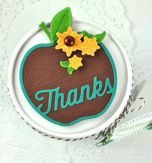 Paper: summer sunrise, dark chocolate, tropical teal, new leaf<br />
Stamps: Seeds of...