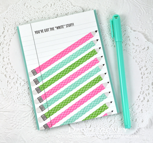 Paper: aqua mist, Pencil Me In paper collection<br />
Stamps: Pencil Me In<br />
Ink: soft...
