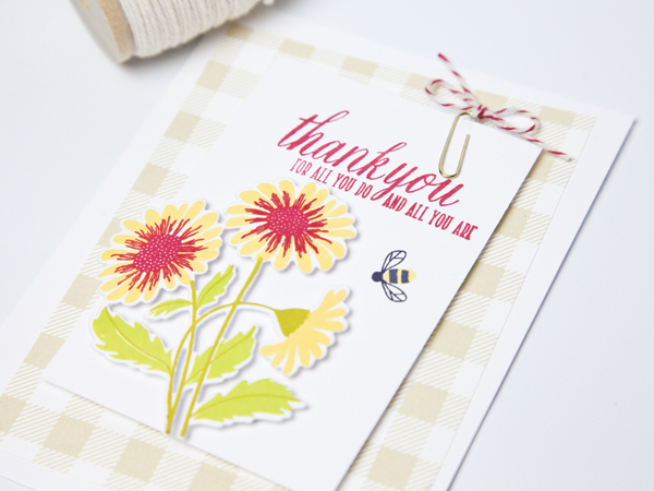Supplies<br />
<br />
Stamps: Flower Favorites<br />
Ink: Harvest Gold, Pure Poppy, Simply...
