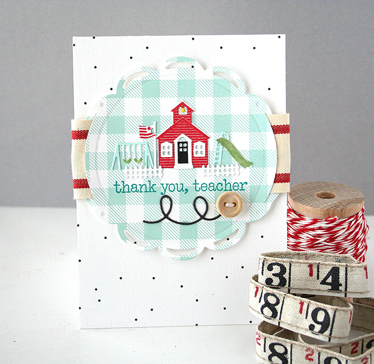 STAMPS: Petite Places: School, Keep It Simple: Teacher<br />
INK: Pure Poppy, True Black,...