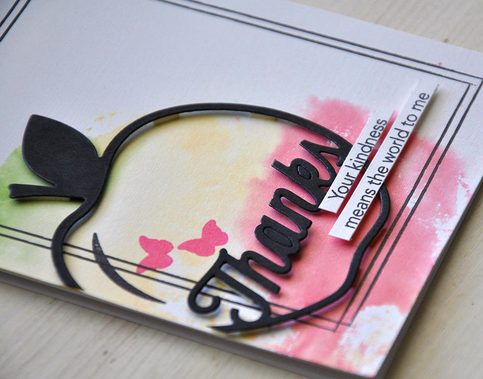 Stamps: Enclosed: Apple, Tucked In: Thank You, Lunchbox Love<br />
Ink: Berry Sorbet, Harvest...