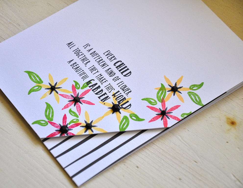 Pencil Flower Ensemble<br />
Stamps: Seeds of Knowledge<br />
Ink: harvest gold, berry sorbet,...