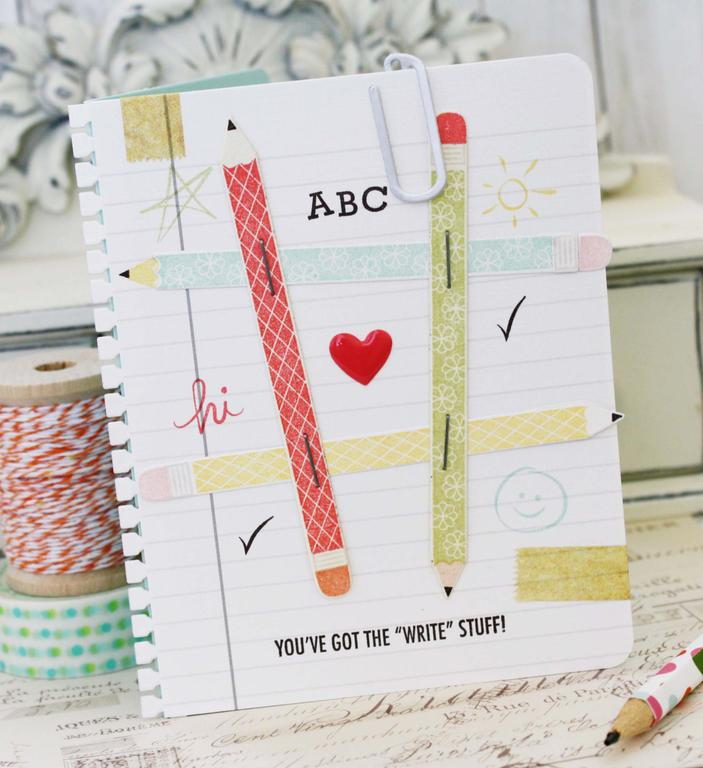 Papertrey Ink Supplies Used:<br />
Stamps:<br />
Pencilgrams and Pencil Me In<br />
Cardstock...